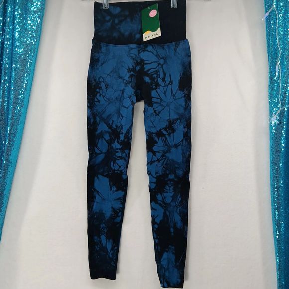 NWT & Bag Halara High Waisted Ruched Butt Lifting Tie Dye Yoga Leggings Size XS - Picture 8 of 16